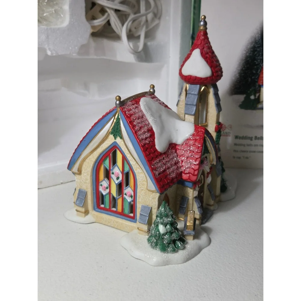 Dept 56 North Pole Series Elf Land Wedding Bells Chapel Christmas Village